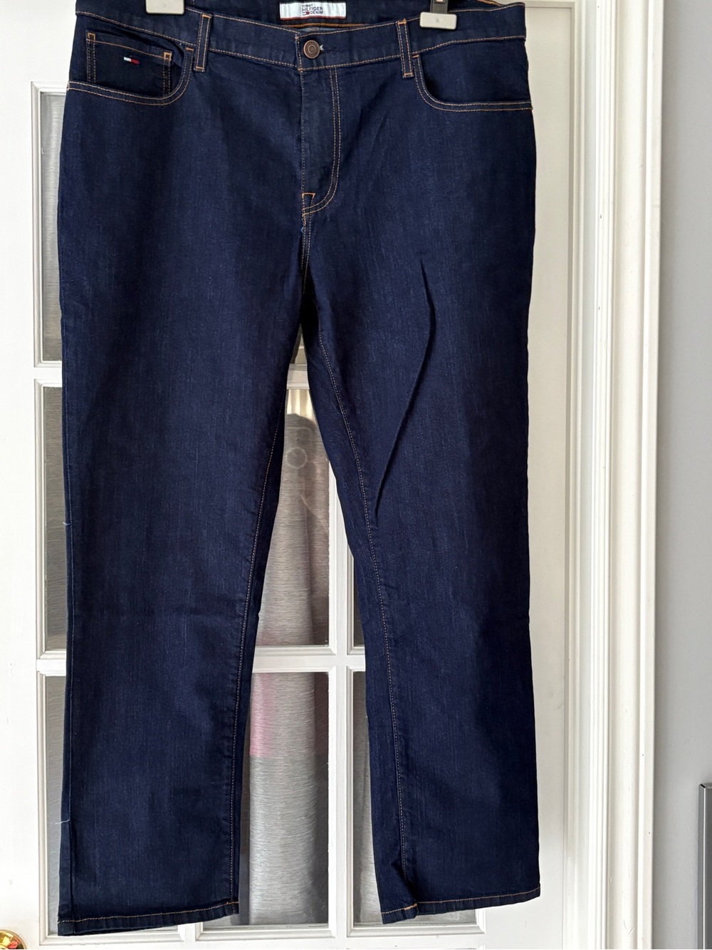 Tommy Hilfiger Light Blue Denim Jeans with Contrast Stitching